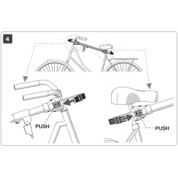 Adaptateur de cadre de vélo de 50 à 60 cm