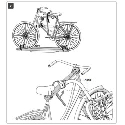 Adaptateur de cadre de vélo de 50 à 60 cm