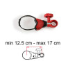 Bike-Block Pro 1 - Rojo de 12,5 a 17 cm