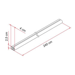 Fixing Bar Pro L FIAMMA 98655‐295