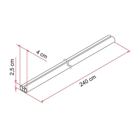 Fixing Bar Pro L FIAMMA 98655-295