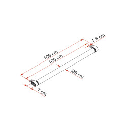 ROLLER ROOF-RAIL FIAMMA 06876-01-