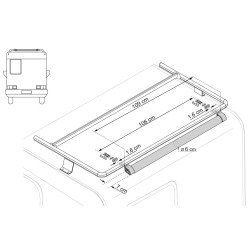 ROLLER ROOF-RAIL FIAMMA 06876-01-