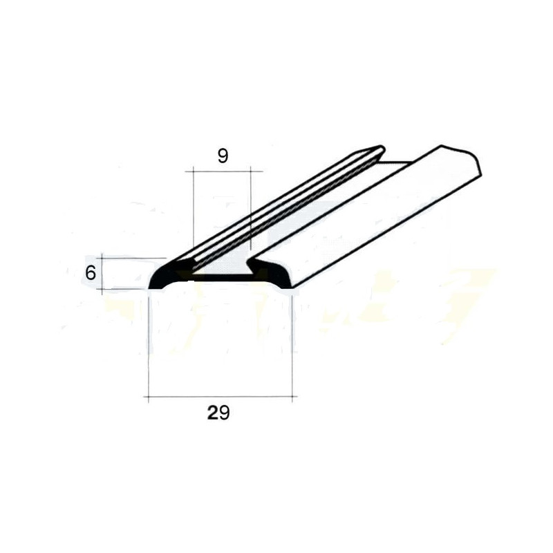 Cubrejuntas Mediano 3 m Tiras Aluminio Anodizado Plata