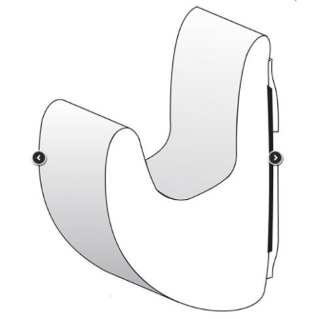 DRIP STOP Mini canalón para puertas de 75 cm