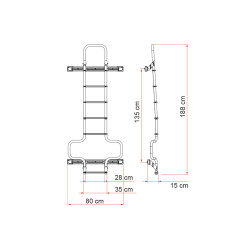 Ladder 6 Deluxe Dj flame DUCATO-FORD TRANSIT AFTER 06/20066 steps