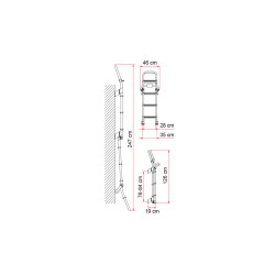 East Ladder DELUXE 8 RED Fold Flame 8 steps