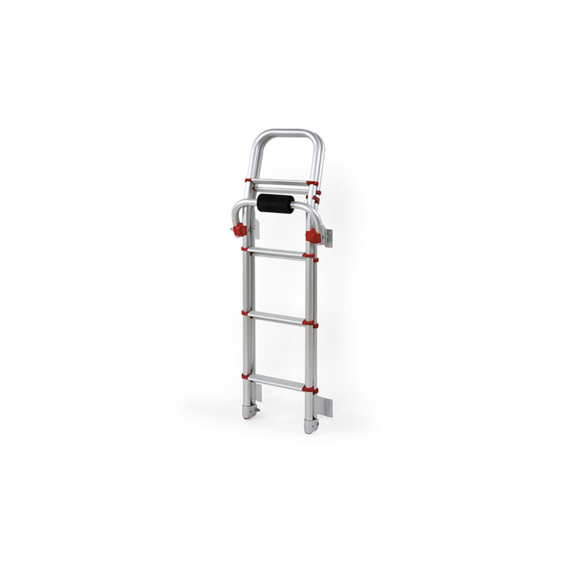 East Ladder DELUXE 8 ROUGE Flamme pliante 8 marches