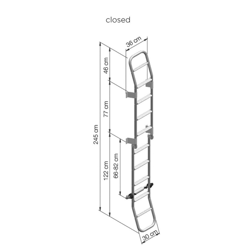 THULE 307488 - Mod 4 - Escalera exterior...