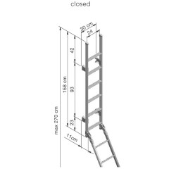 Échelle d'extérieur pliante THULE Mod 2 - 11 marches