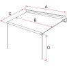 Veranda F35 Pro 2,70 Meter tiefschwarz - königsblau