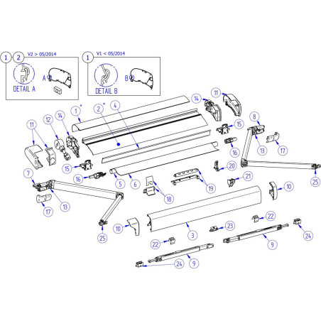 Mécanisme 6002 - 6200 - 6300 THULE - 1500602606