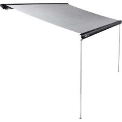 Toldo de techo Thule Omnistor 6300 antracita de 3,5 metros con toldo gris místico