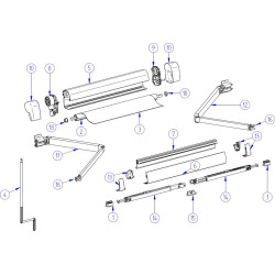 Set Final Droite / Gauche Pour Veranda 5102