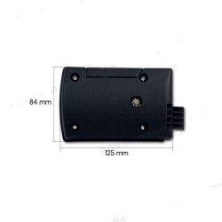 Black STS lock KUBUS model for hatches without cylinder / keys