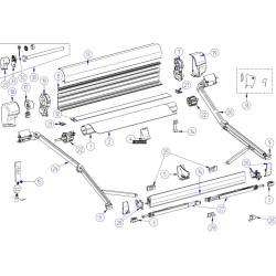 Left shell White THULE 8000 - 1500601249