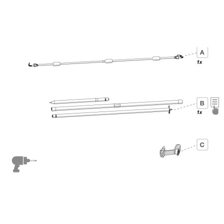KIT MAGIC PRIVACY FRONT TENDALINO 500 a 550 - 06856-03-