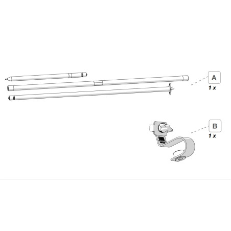 Fiamma Barra Verticale Door Pole F65 - 05161-08-