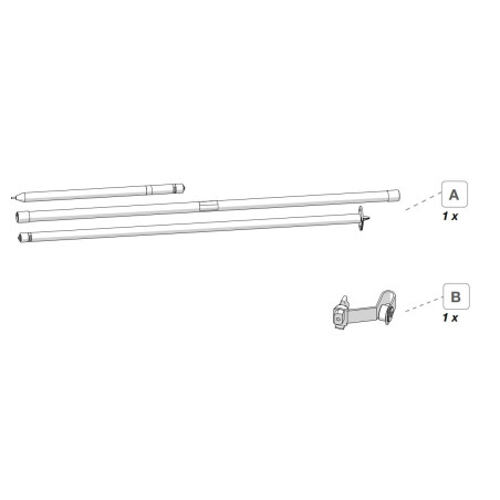 Fiamma Vertikalstangentürstange F45 - 05161-02-