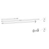 Poste de puerta vertical Fiamma Vertical Bar F45 - 05161-02-