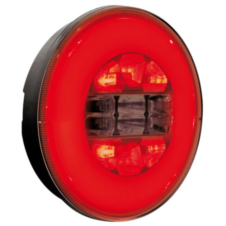 FANALE POST.ROTONDO 12/24V - 29 LED 3 FUNZIONI
