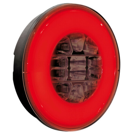 RUNDE RÜCKLEUCHTE 12 / 24V LED 3 FUNKTIONEN