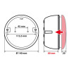 BASE FOR ROUND LAMPS Ø 140 MM ast. 9441, 9442, 9443