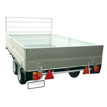 Ausziehbare Metallstange für Heckschilder, 12 V - 100 bis 160 cm