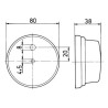 PLR 272/12-24 Frontleuchte 5W Ø80 JOKON