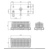 92x42x37 double-sided space indicator