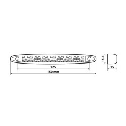 LICHT INGOMBROR21 "12 / 24V ROTLICHT 8 LED"