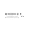 LUCE INGOMBRO 12/24V LUCE ROSSA 4 LED 96X15,6 MM