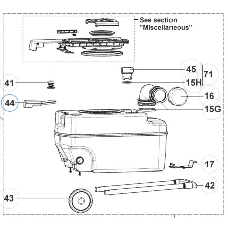 DOMETIC CT series 3 toilet tank float