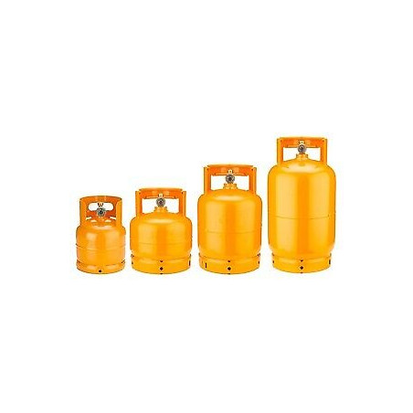 Empty 3 kg LPG cylinder W20x1-14" SX Italian connection