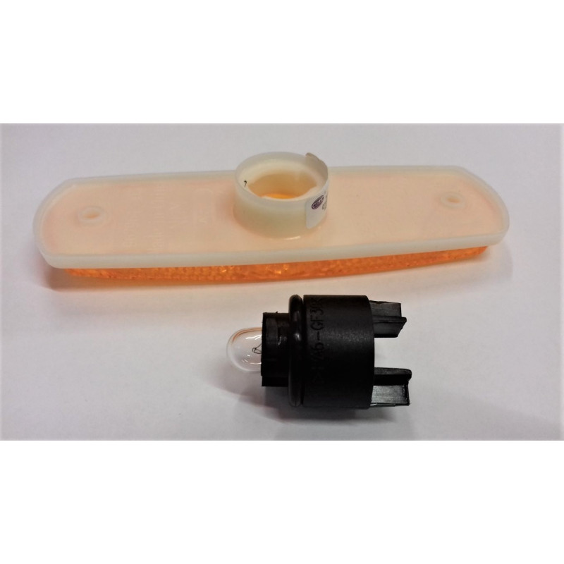 Side marker light white base