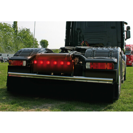 EINBAULEUCHTE - 1LED - 9/32V - ROT Durchmesser 30 mm