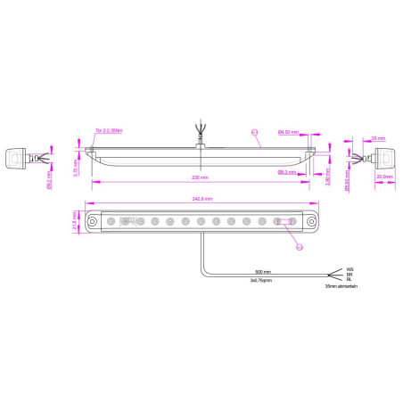 Fanale Linepoint l -indicatore direzione