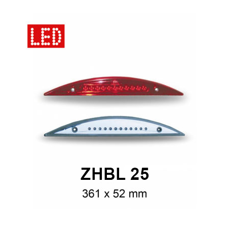 Troisième stop 11 LED JOKON ZHBL 25/12V 1.6W croissant rouge 12V