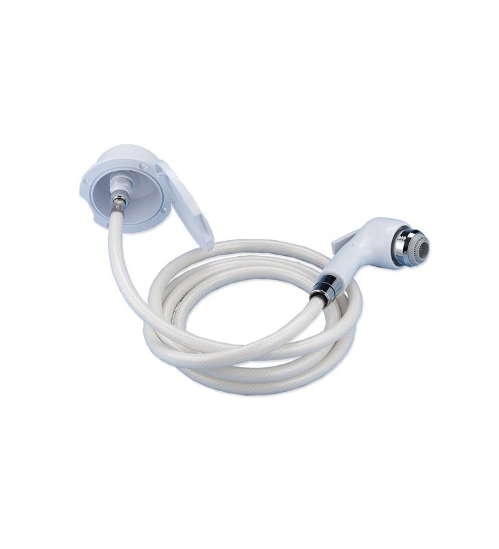 East water connection kit with hand shower - quick connection and hose 2,5 mt 3/8 - 1/2