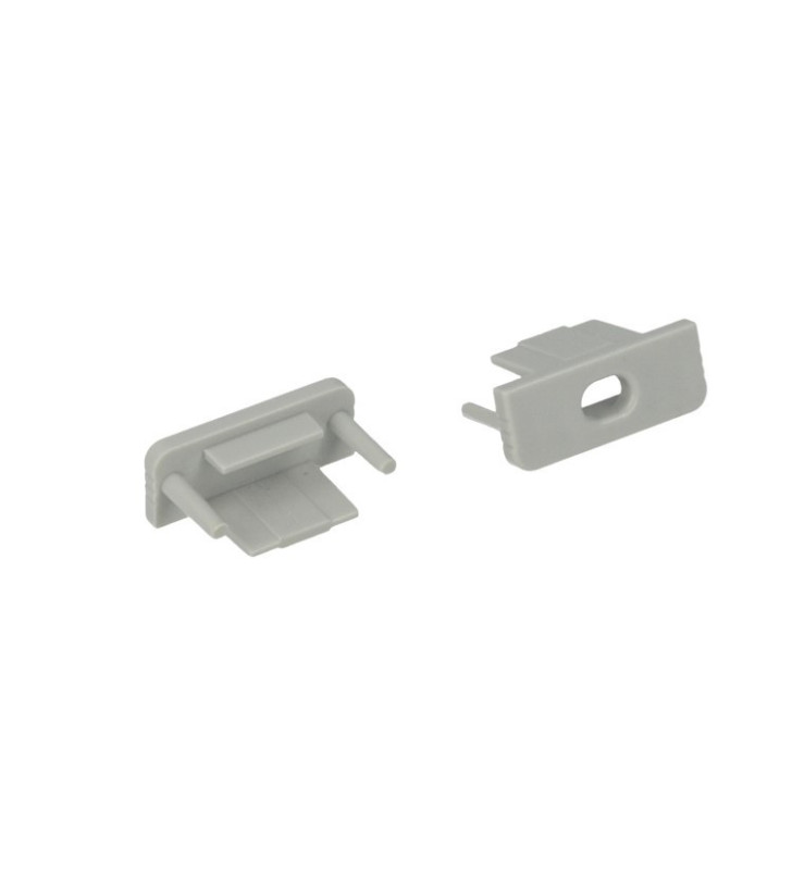 Couple End Caps For Closures Profile Aluminum Bar Slim BA2008