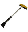 Telescopic snow broom 128 cm with scraper