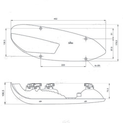 BBSNWDR JOKON L3000 - Feu multifonction droit avec réflecteur triangulaire