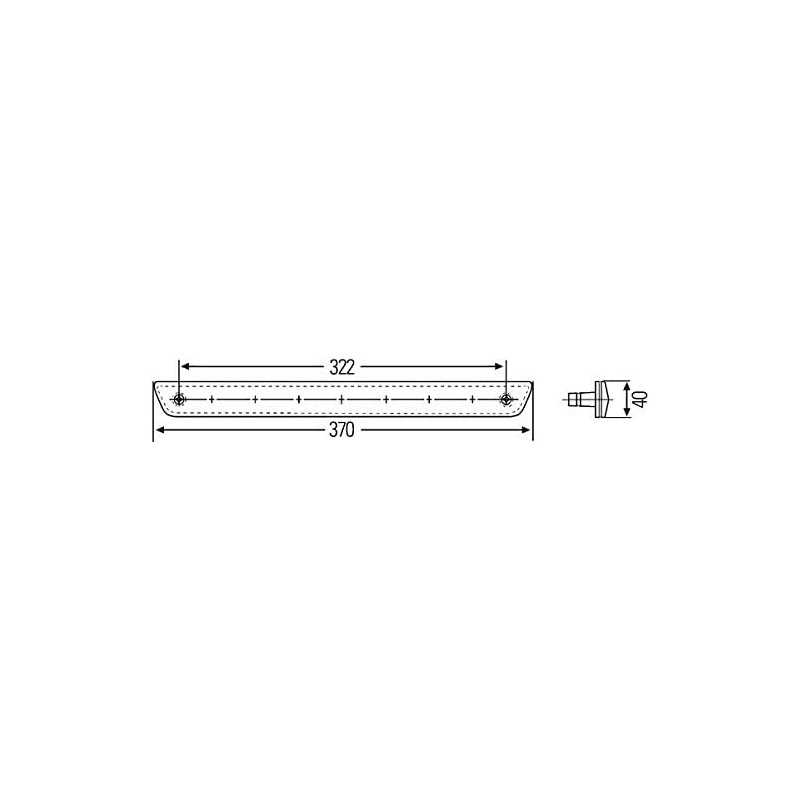 Third stop multi-lamp 12V - 2.3W HELLA 2DA 008...