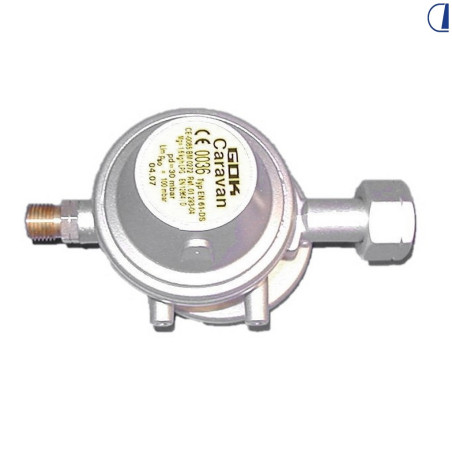 Gasregler 30mbar 1,5kg 8mm ZUGELASSEN ITA