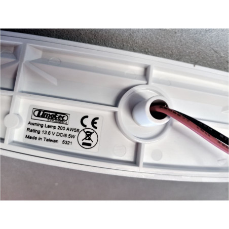 Ext. Lampe 8W LED AW8 4000K weißer Rahmen