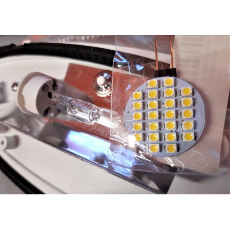 PLAFONNIER AVEC LAMPE HALOGÈNE 12 VOLTS - 10 W