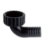 Curved receptacle for drains with Ø 25 mm rotor - F 11/4 "