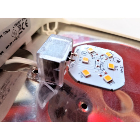 LAMPARA DE TECHO 70BIS LED 12V 300Lm WW 2XLV9 + INT. BLANCO