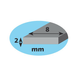 Blauer LED-Streifen mit flexiblem Streifen für den Innen- und Außenbereich 120 cm