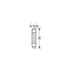 CP.LAMPES SIL.36MM 3LED BIAN